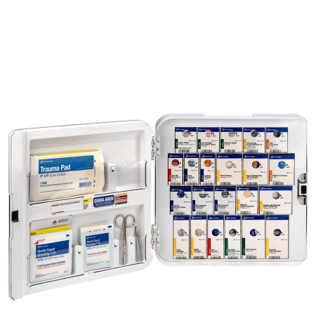 Smart Compliance Complete 50-Person First Aid Cabinet w/Meds