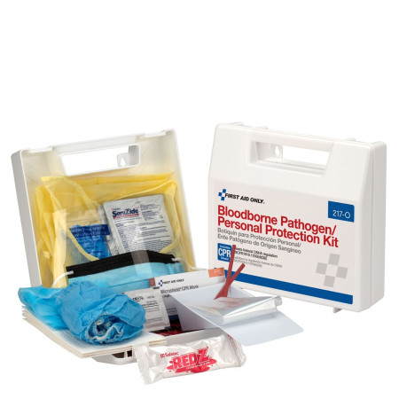 Bloodborne Pathogen/Personal Protection Kit with CPR Mask