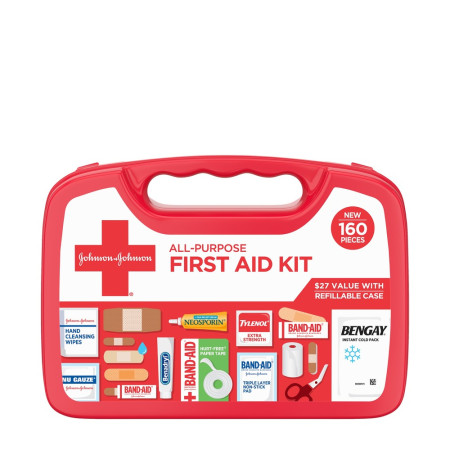 J&J All-Purpose 160 Count First Aid Kit