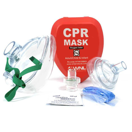 Adult/Child/Infant CPR Mask System in Hard Case