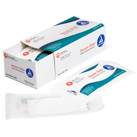 Economy Sterile 1/8" x 3" Wound Closure Strips, 5/Pack