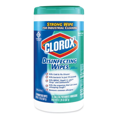 Clorox® Disinfecting Wipes, 75/Can
