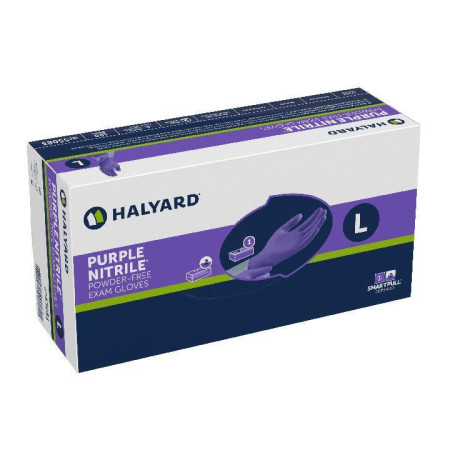 Halyard Purple® Nitrile Powder-Free  Gloves, Large, 100/Box