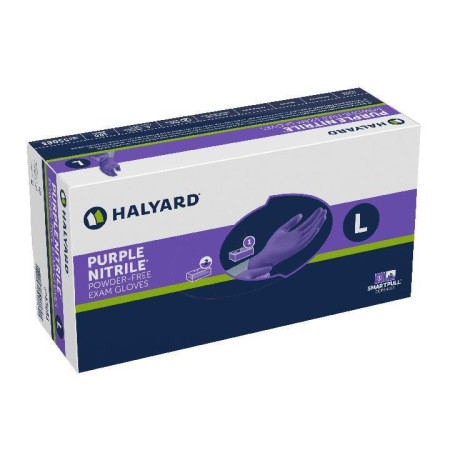 Halyard Purple® Nitrile Gloves, Large, 100/Box