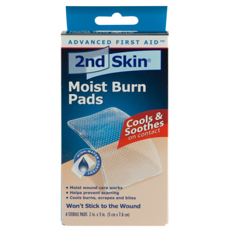 Spenco® 2nd Skin® Moist Burn Pads 2" x 3" Sterile Pads, 4/Bx