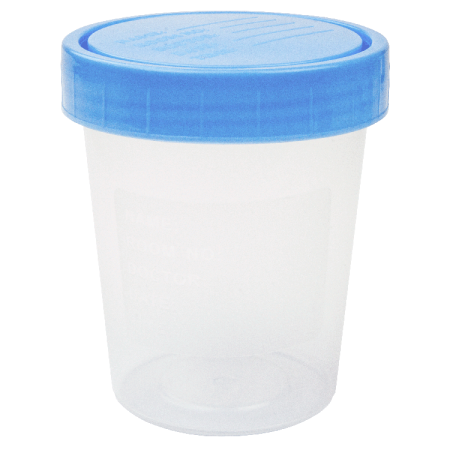 Specimen Containers with Lids, 4 oz., Non-Sterile, 20/Bag