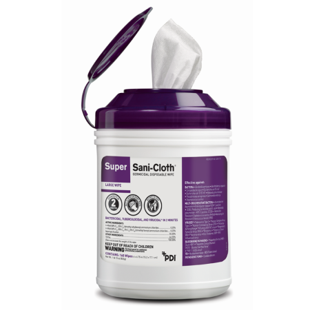 PDI Super Sani Cloth® Germicidal Wipes, 12 cans per case