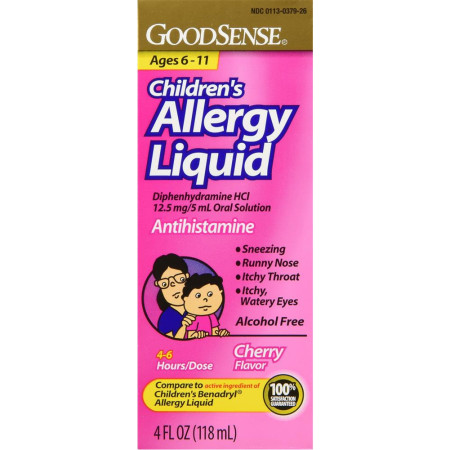 Economy Diphenhydramine Children's Liquid, 4 Oz