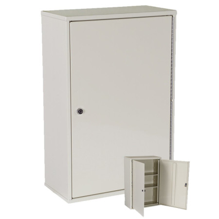 Double Door/Double Lock Narcotic Cabinet, Beige