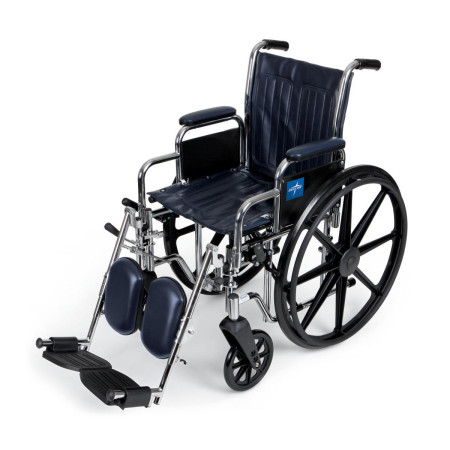 Wheelchair, 16" Seat, Padded Removable Desk Arms & Legrest