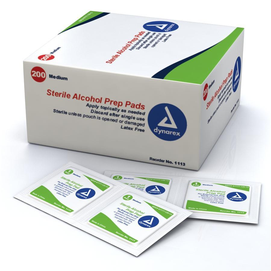 MacGill Medium Alcohol Prep Pads 200 Box