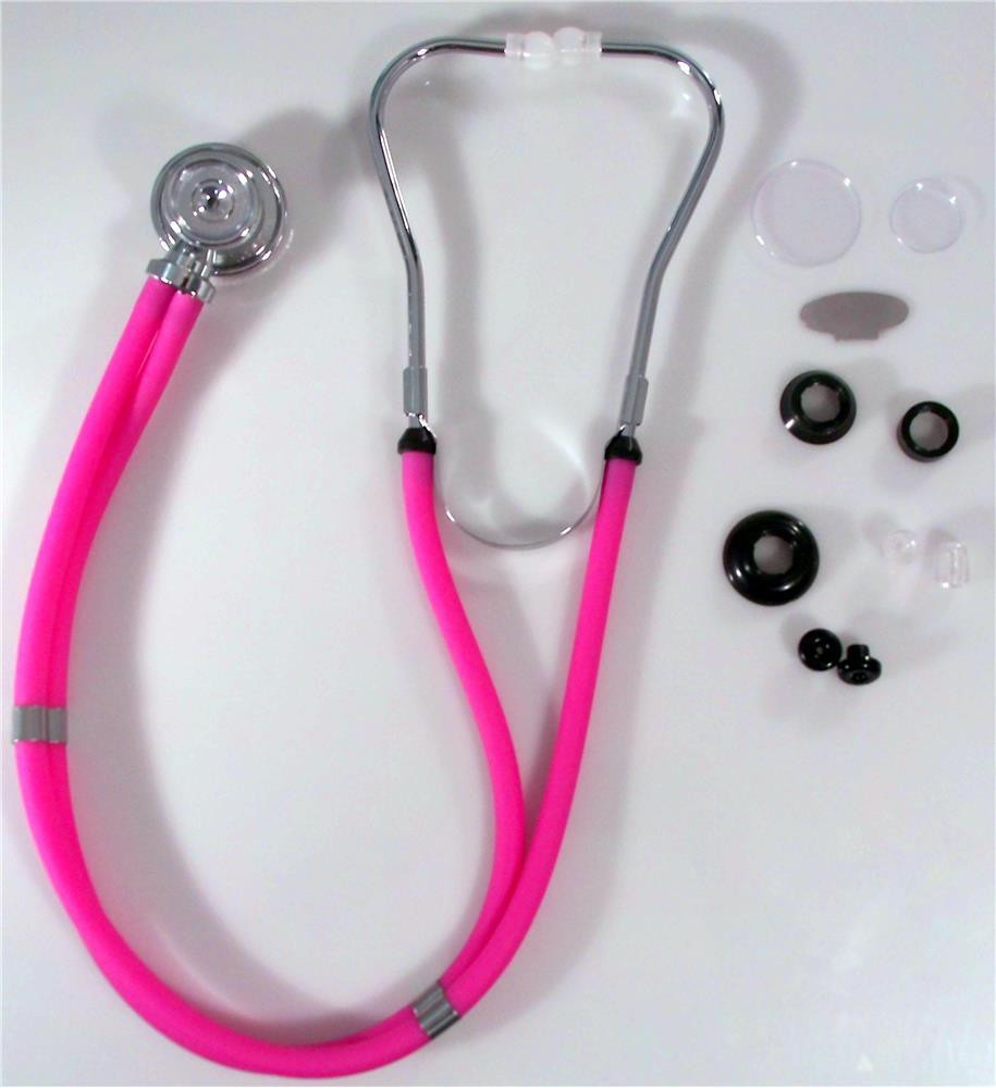 Pink Sprague Rappaport Type Stethoscope