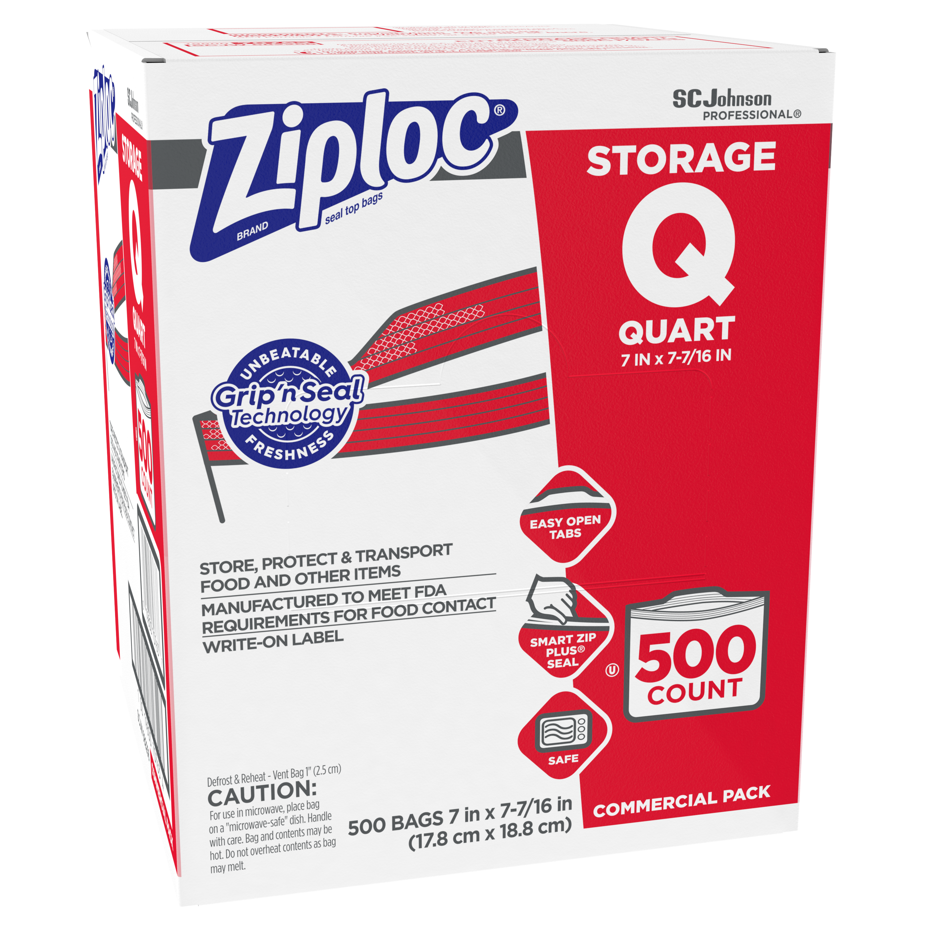 Ziploc Storage Bags Quart