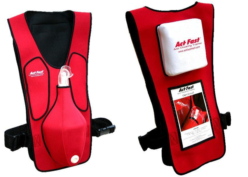 Macgill Anti Choking Red Trainer Vest Cpr Training Manikins Respiratory Cpr Shop