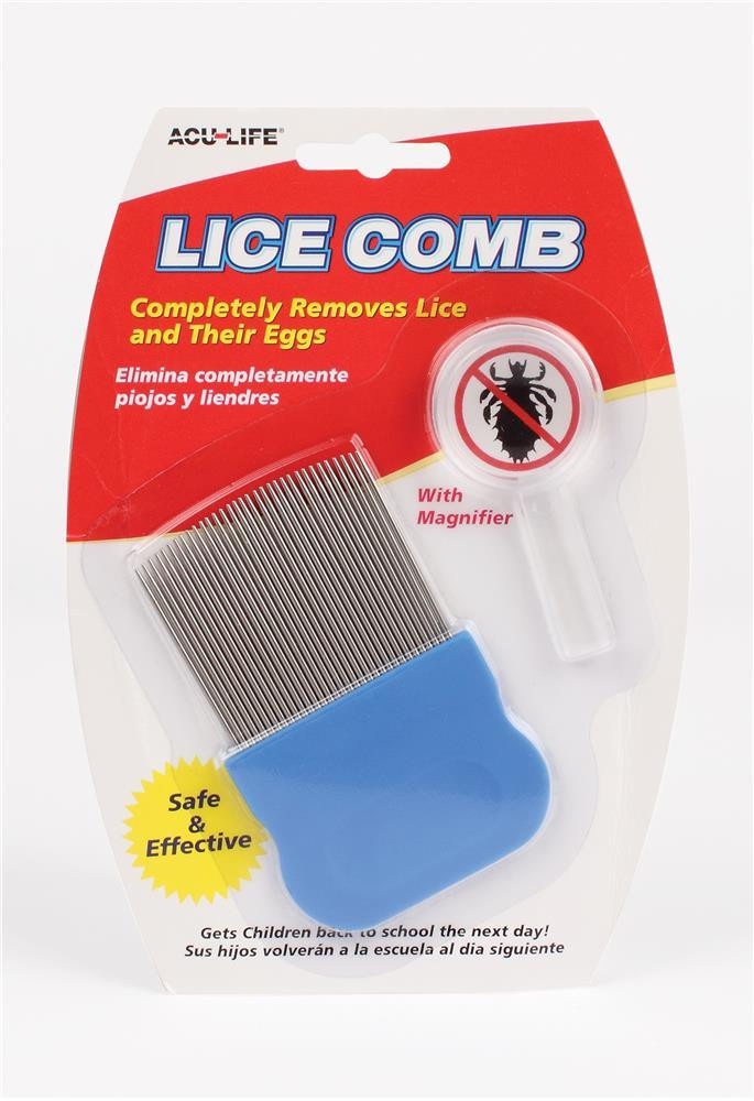 Lice on deals a comb