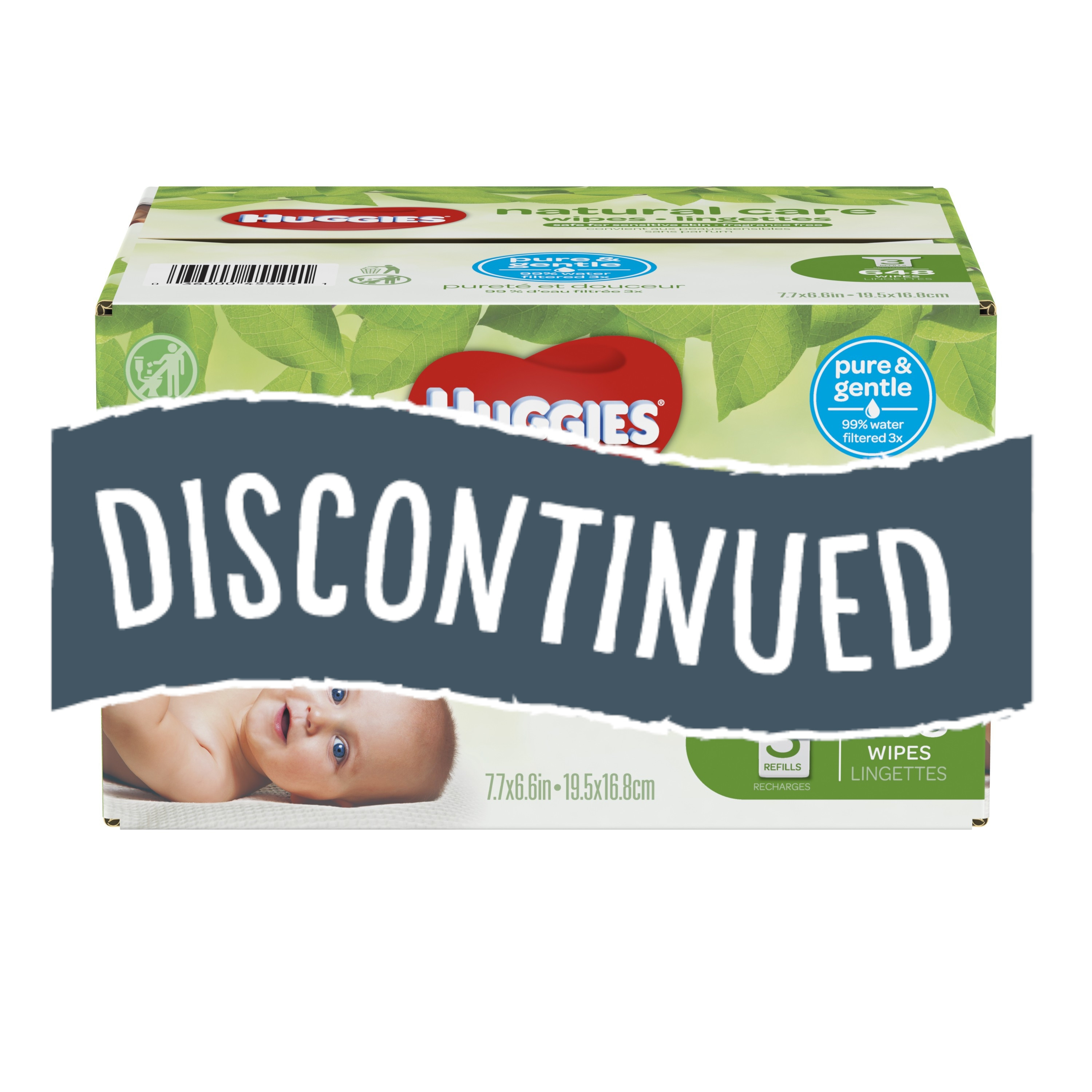 Macgill Discontinued Huggies Natural Care Baby Wipes 648 Case