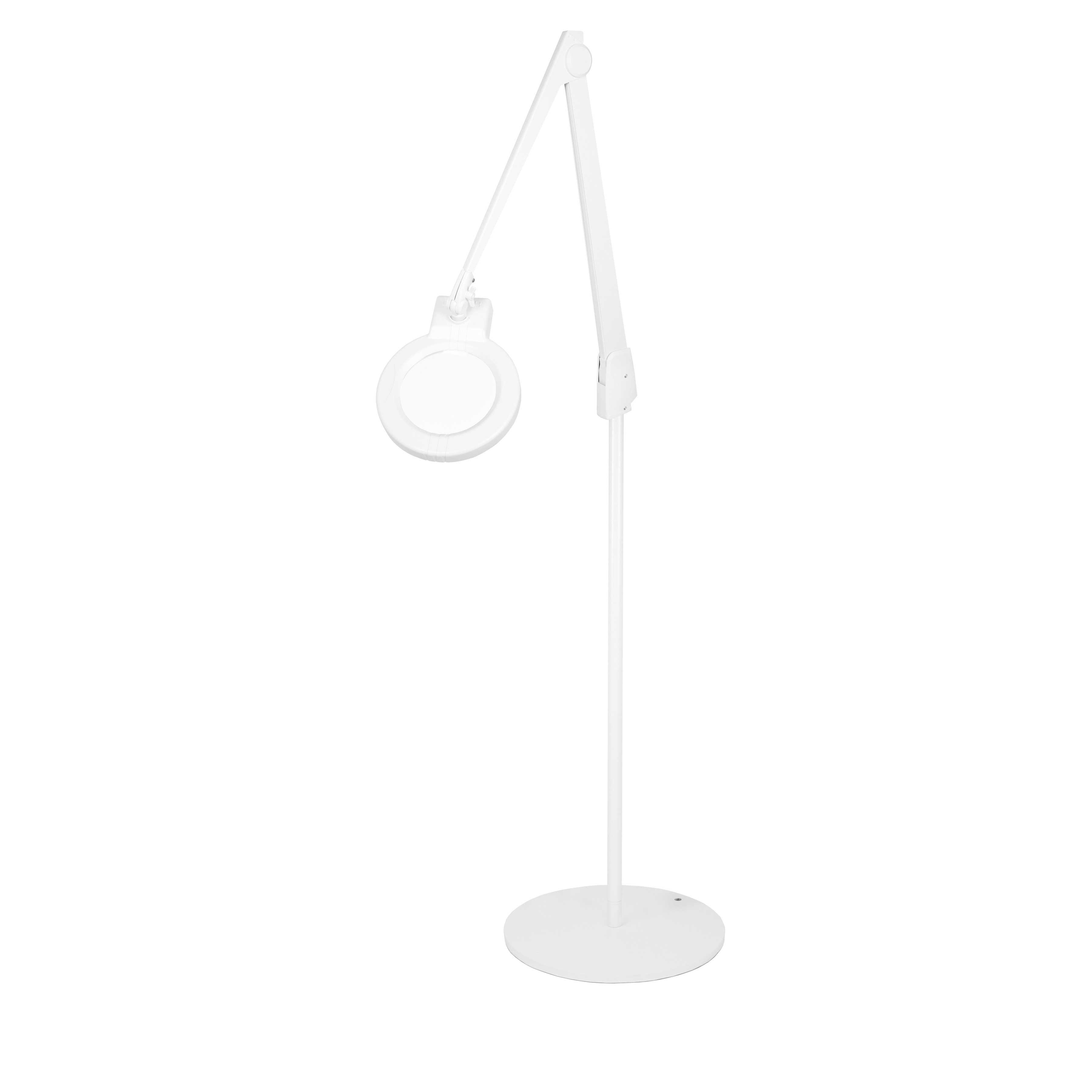 Dazor LED Magnifier Lamp Pedestal Base White