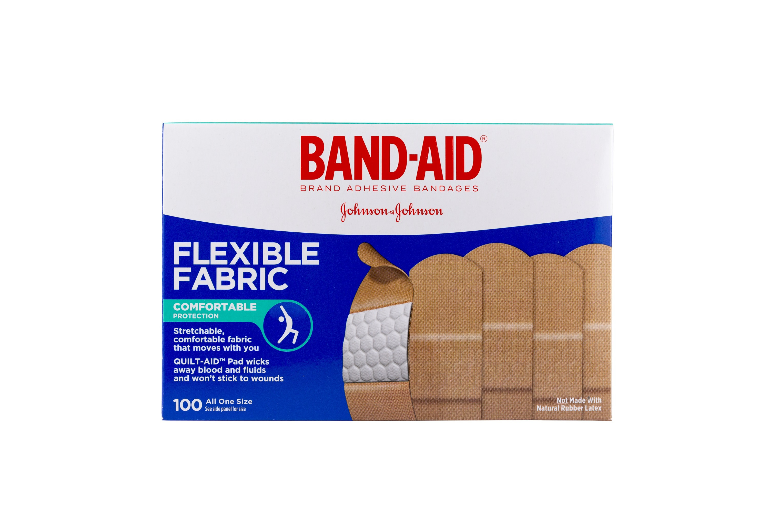 Band Aid Brand Adhesive Bandages Organizer STORAGE White Plastic