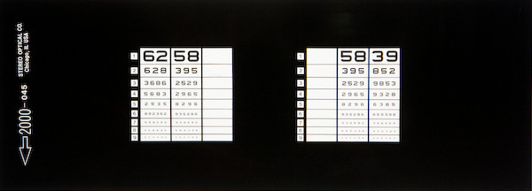 Optec 1000 Vision Tester Chart