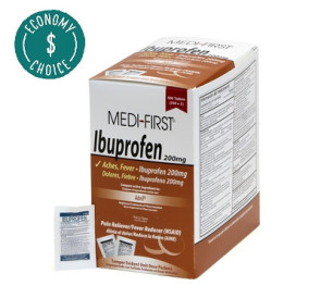 Ibuprofen Tablets, 200 mg, 250 Packs of 2 Per Box