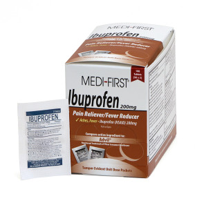 Ibuprofen Tablets, 200 mg, 50 Unit Dose Packs of 2