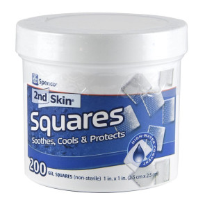(Out of Stock) Spenco® 2nd Skin® 1" Square, N/S Pads 200/Jar