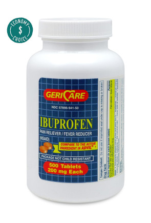 Ibuprofen Tablets, 200 mg, 500 Per Bottle