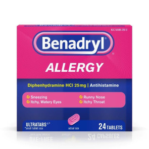 Benadryl Allergy Ultra Tablets, 24/Box