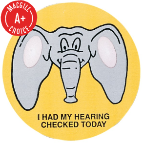 "I Had My Hearing Checked Today" Stickers, 500/Roll