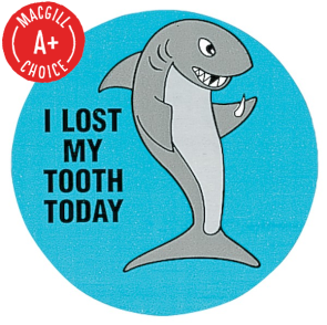 "I Lost My Tooth Today" Stickers, 500/Roll