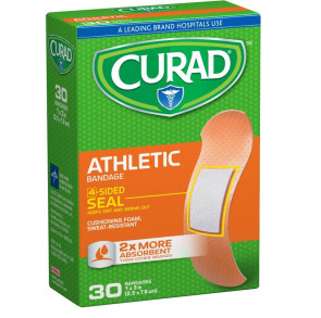 Curad Athletic Foam Bandages, 30/Box