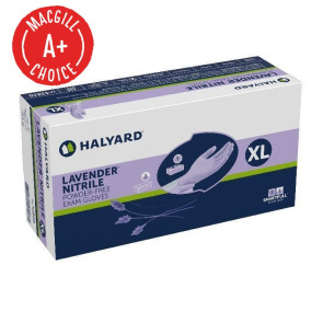 XL Halyard Lavender Nitrile Gloves, 230/Box