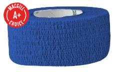 1" x 5 Yds Latex Free Economy Self Adherent Wrap, Blue