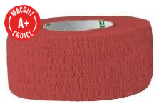 1" x 5 Yds Latex-Free Economy Self Adherent Wrap Red