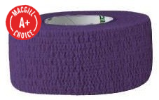 1" x 5 Yards Latex Free Economy Self Adherent Wrap Purple