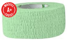 1" x 5 Yards Latex Free Economy Self Adherent Wrap Green