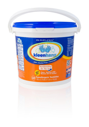 Kleenhanz Towelettes, 500 Count Pail