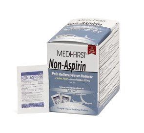 Non-Aspirin, Acetaminophen 325mg, 50 Unit Dose Packs of 2