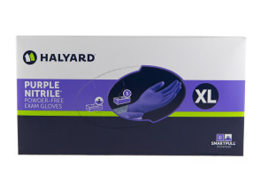 XL Halyard Purple Nitrile Powder-Free Gloves, 10 bx/Case