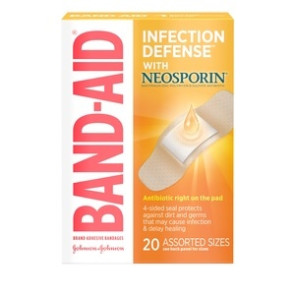 Band-Aid® with Neosporin, Assorted Sizes, 20/Box