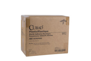 1" x 3" Curad Plastic Bandages, 12 Boxes/Case