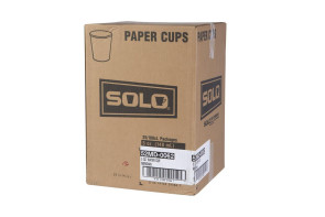 Solo 5 Oz Flat Bottom Paper Cups, 2500/Case