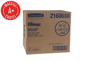 Kleenex® 2-Ply Facial Tissues, 125/Box, Case of 48 Boxes