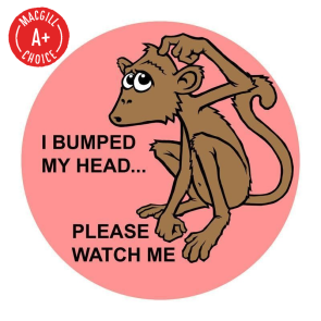 "I Bumped My Head" Stickers, 500 per roll