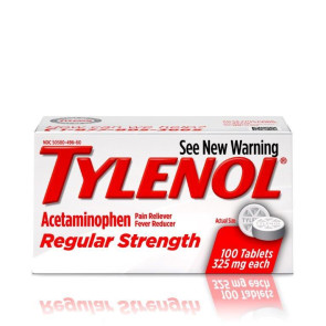 Tylenol® Regular Strength 325 mg Tablets, 100/Bottle