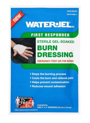 Water Jel® First Responder Sterile Burn Dressing, 4" x 4"