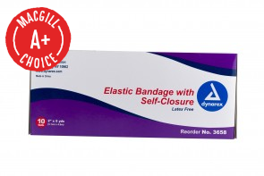 2" x 5 Yds Economy Elastic Bandage with Self Closure, 10/Box