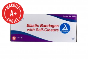 3" x 5 Yds Economy Elastic Bandage with Self Closure, 10/Box