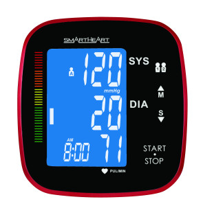 SmartHeart™ Automatic Digital BP Monitor w/Wide Range Cuff
