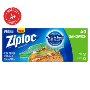 Ziploc® Sandwich Bags, 40/Box